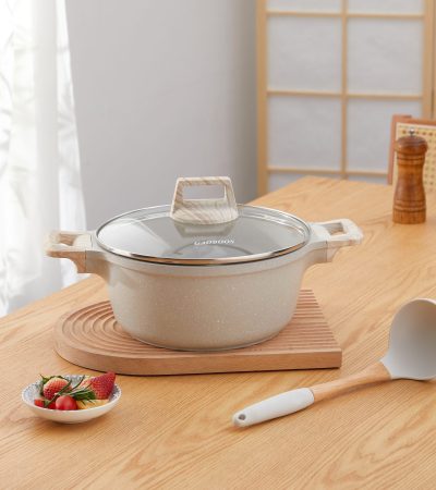 24cm Non stick soup pot, ceramic coated sauce pan, suitable all stools