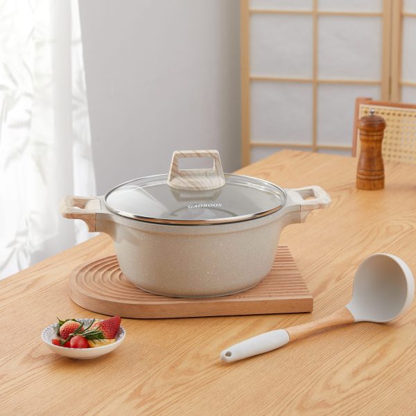 24cm Non stick soup pot, ceramic coated sauce pan, suitable all stools