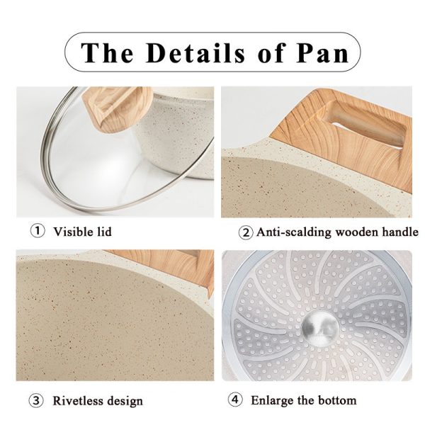 24cm Non stick soup pot, ceramic coated sauce pan, suitable all stools - Image 5