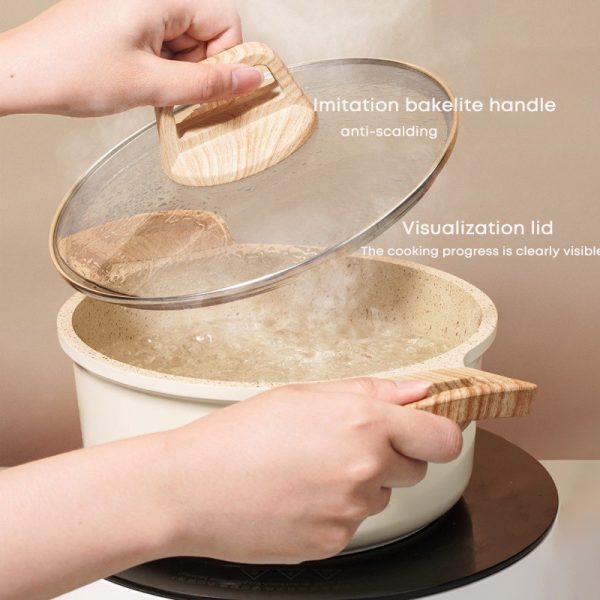 24cm Non stick soup pot, ceramic coated sauce pan, suitable all stools - Image 6